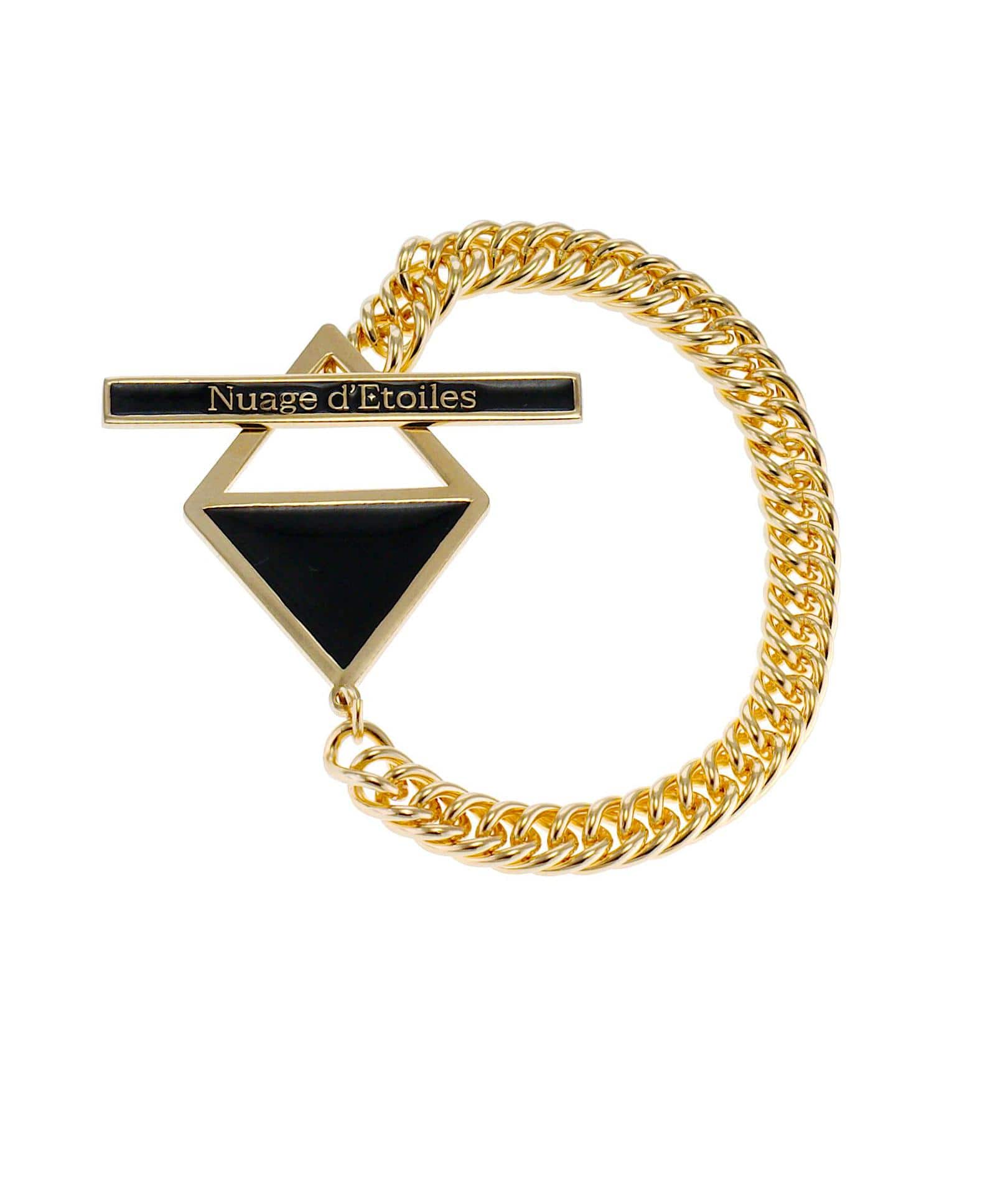 nuagedetoiles Bracciale T-Bar Rombo Mezzo Vuoto