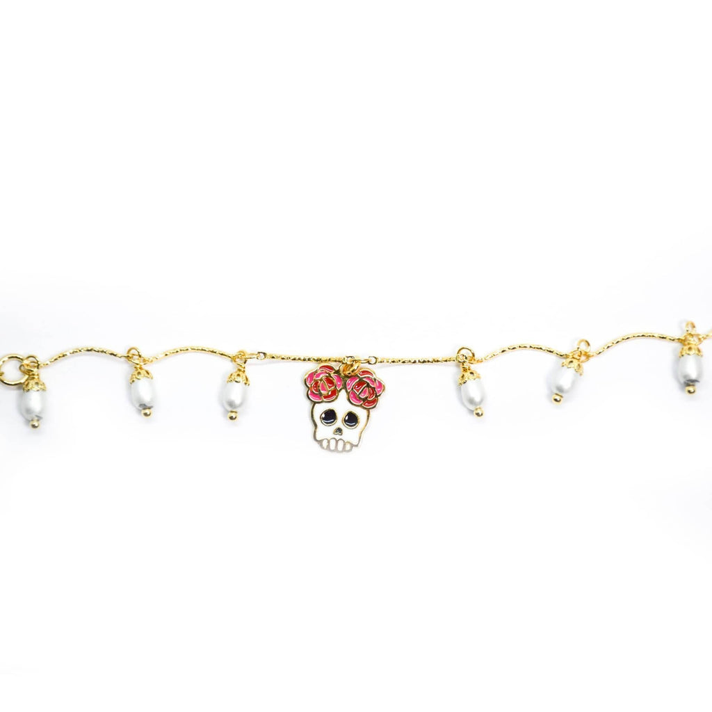 nuagedetoiles Bracciale Teschio piccolo