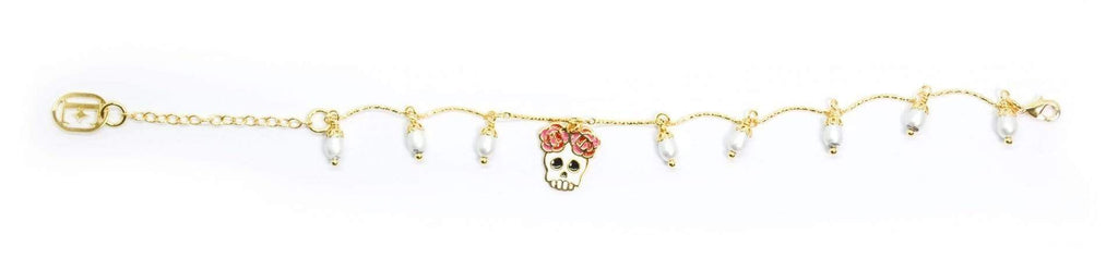 nuagedetoiles Bracciale Teschio piccolo