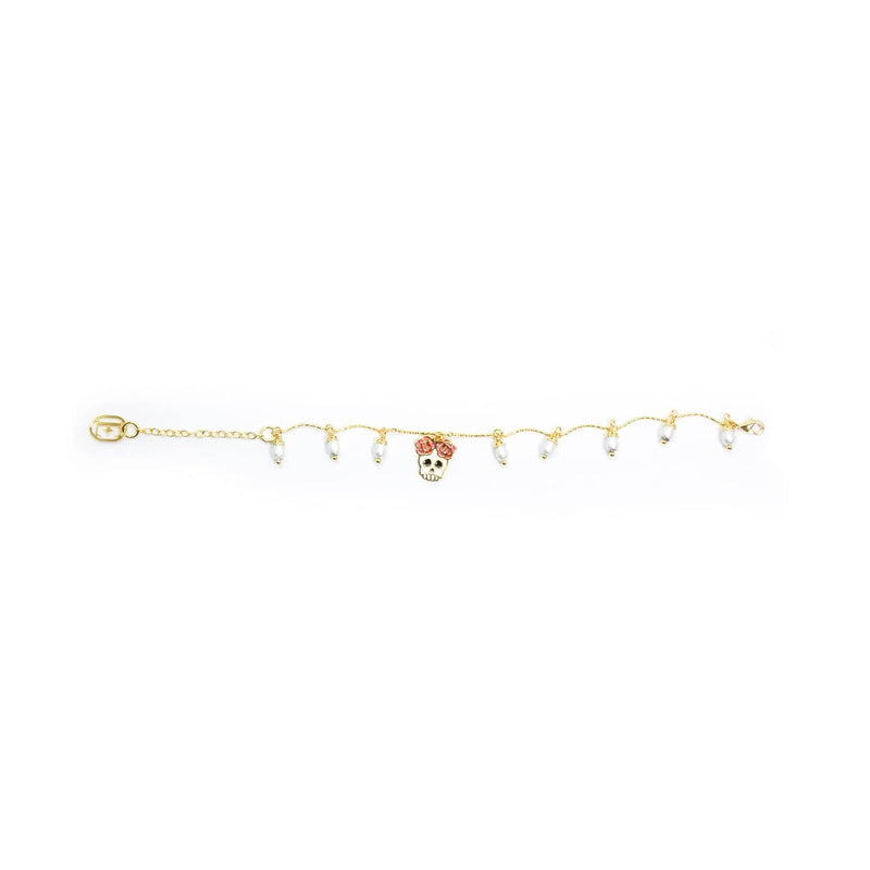 nuagedetoiles Bracciale Teschio piccolo