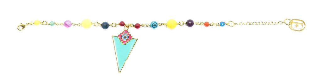 nuagedetoiles Bracciale Triangolo con pietre