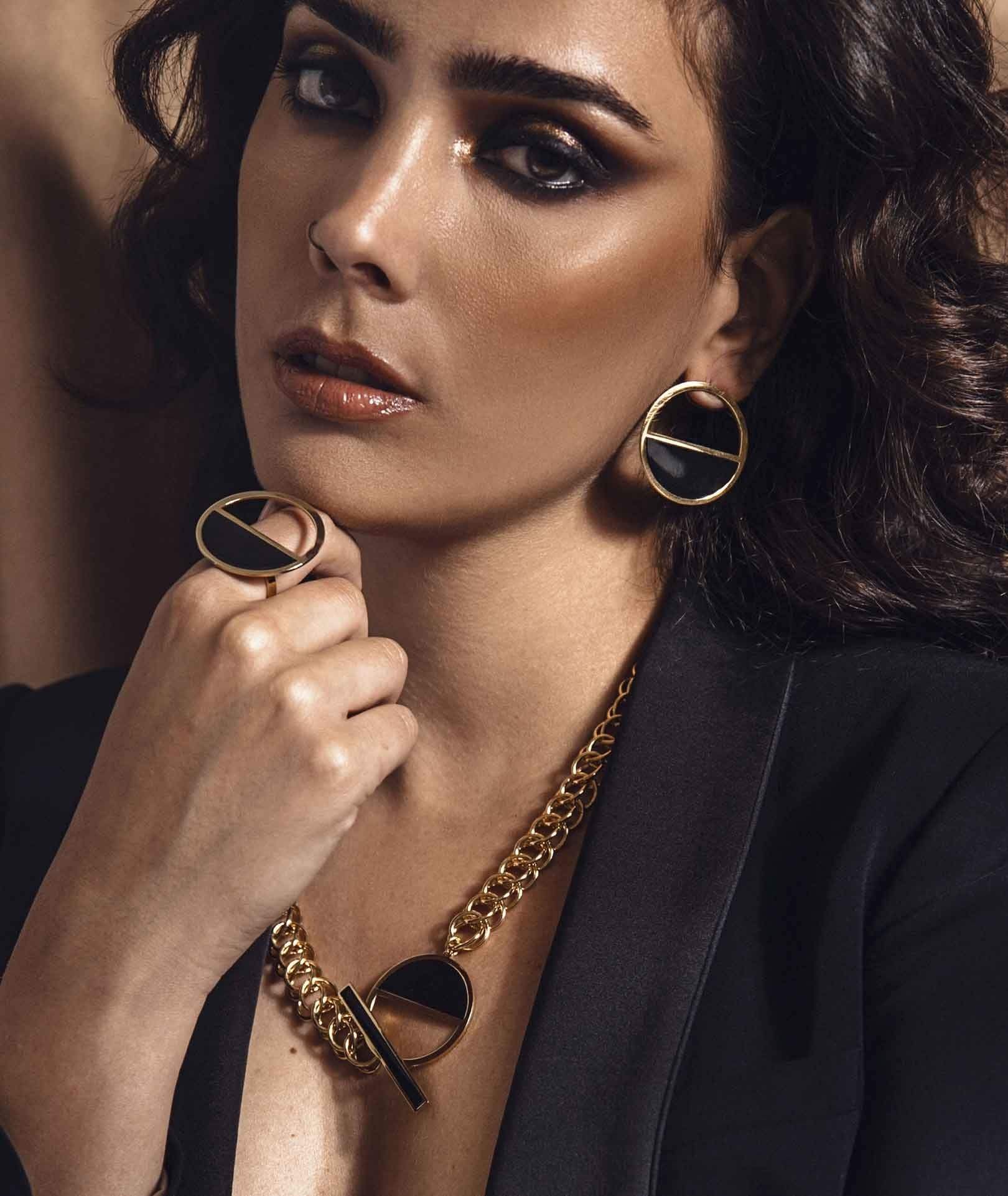 nuagedetoiles Collana Cerchio Mezzo Vuoto