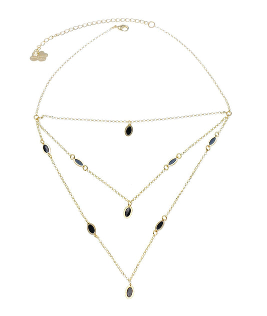 nuagedetoiles collana Collana 3 fili ovalini