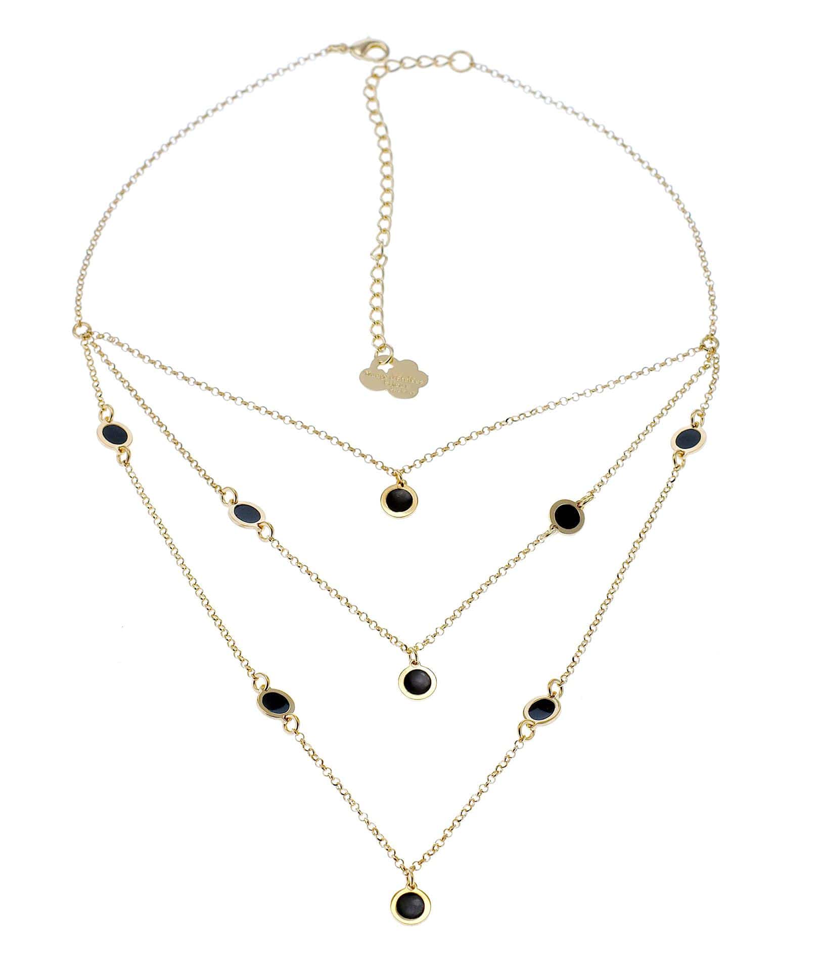 nuagedetoiles collana Collana 3 fili tondini