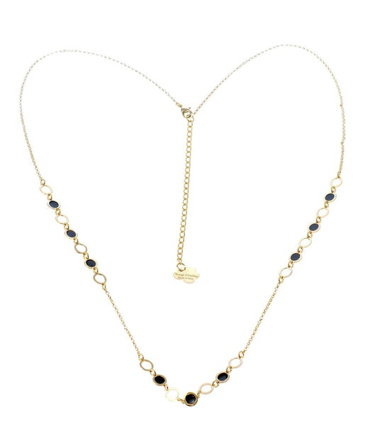 nuagedetoiles collana Collana 90 cm alternata tondini vuoti e pieni