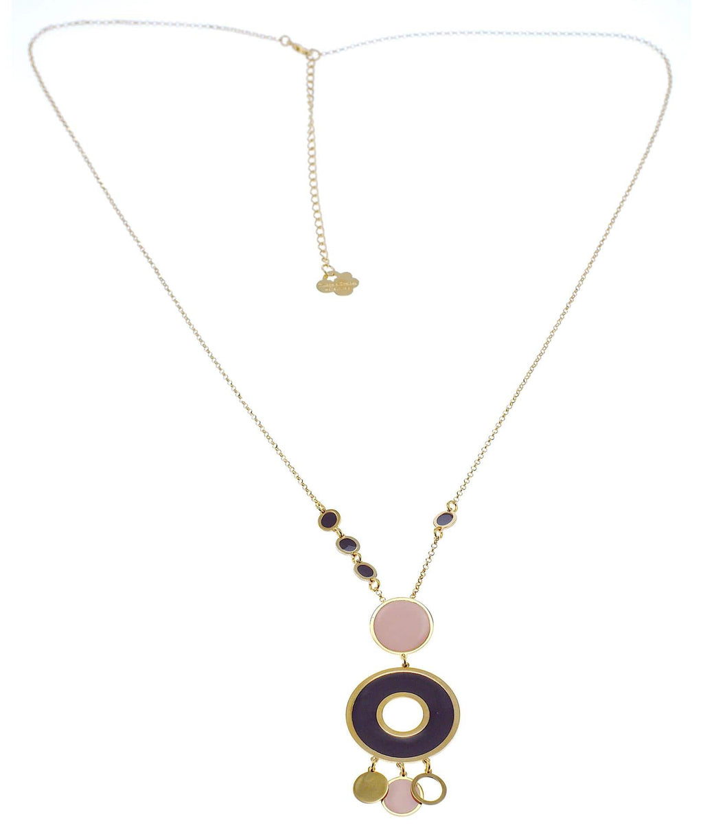 nuagedetoiles collana Collana cerchio doppio forato