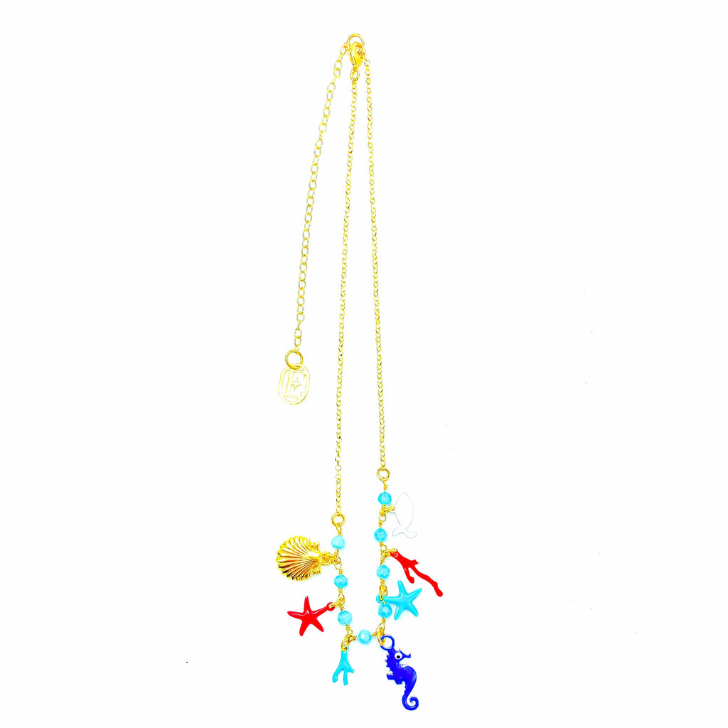 nuagedetoiles collana COLLANA CORTA SEA HARMONY BLUE