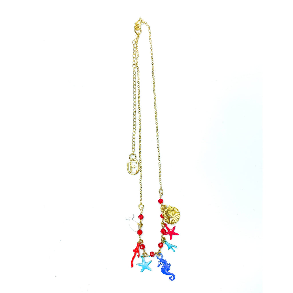 nuagedetoiles collana COLLANA CORTA SEA HARMONY RED