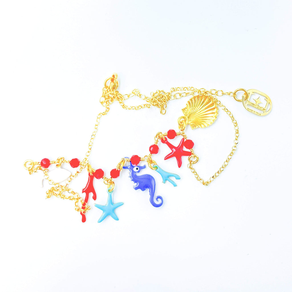 nuagedetoiles collana COLLANA CORTA SEA HARMONY RED