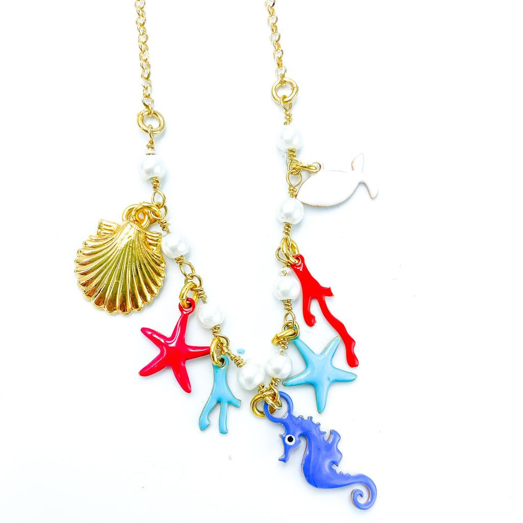 nuagedetoiles collana COLLANA CORTA SEA HARMONY WHITE