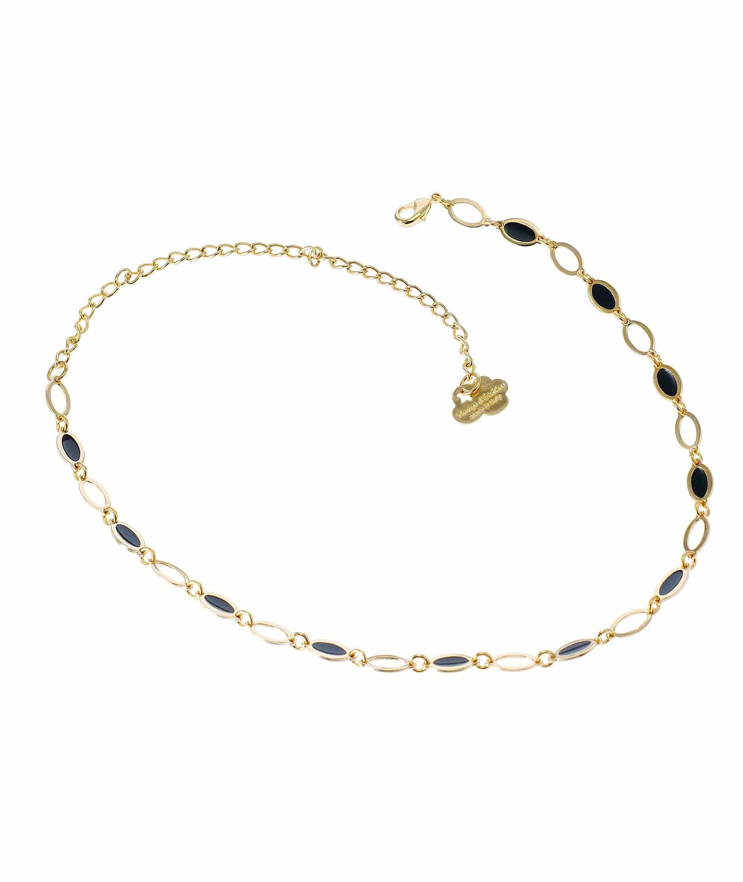 nuagedetoiles collana Collana Ovalini vuoti e pieni