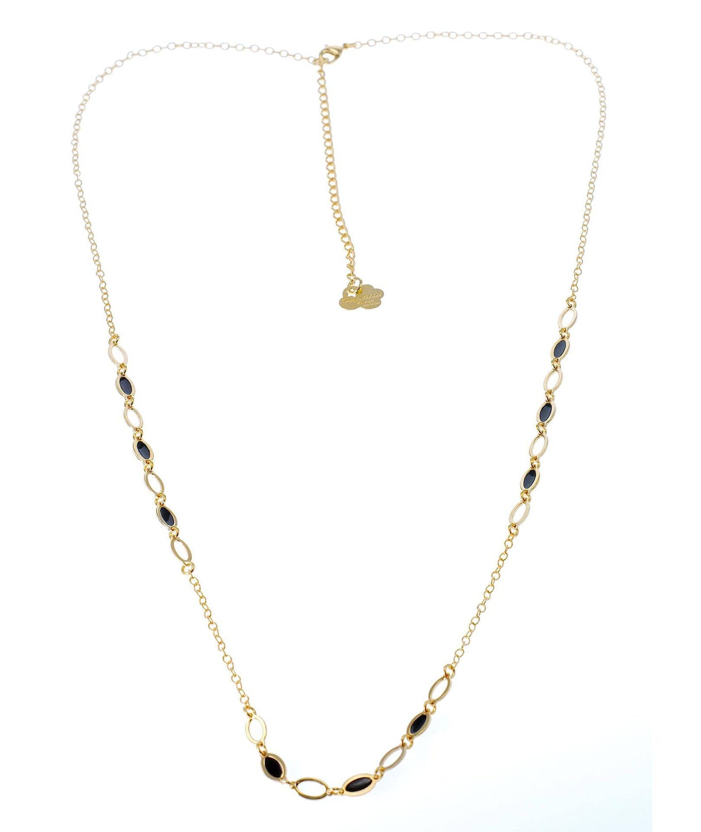 nuagedetoiles collana Collana ovalini vuoti e pieni