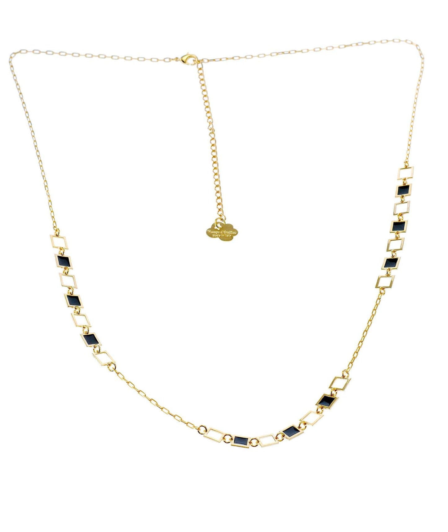 nuagedetoiles collana Collana Quadratini vuoti e pieni
