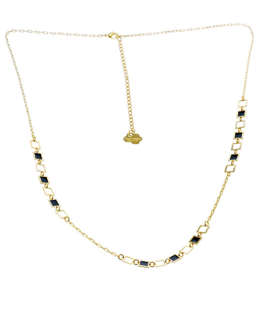 nuagedetoiles collana Collana Quadratini vuoti e pieni