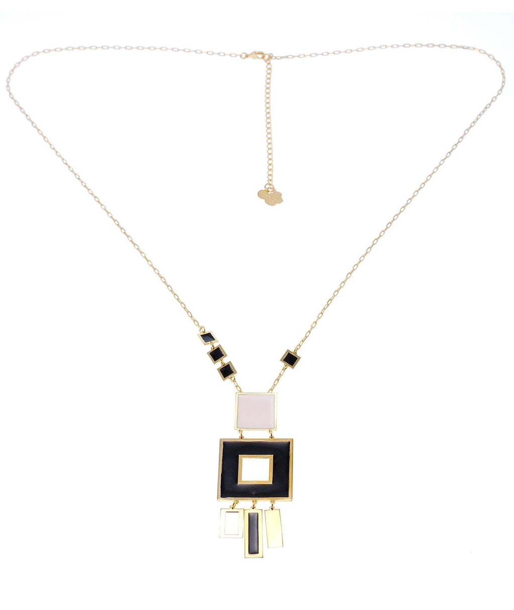 nuagedetoiles collana Collana quadrato doppio forato