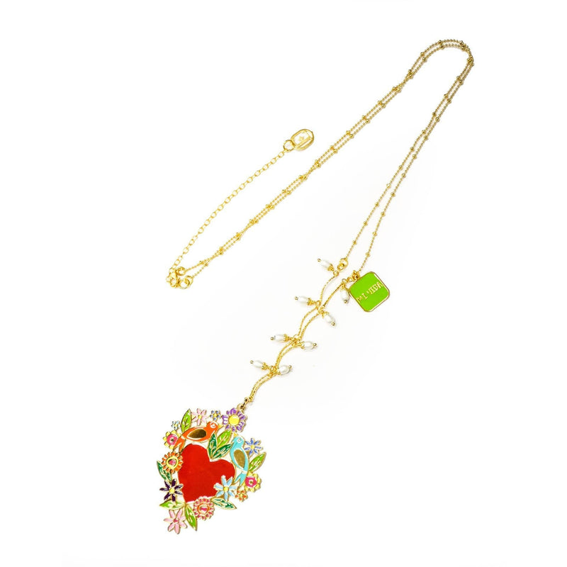 nuagedetoiles Collana Corazòn Fiorito Frida