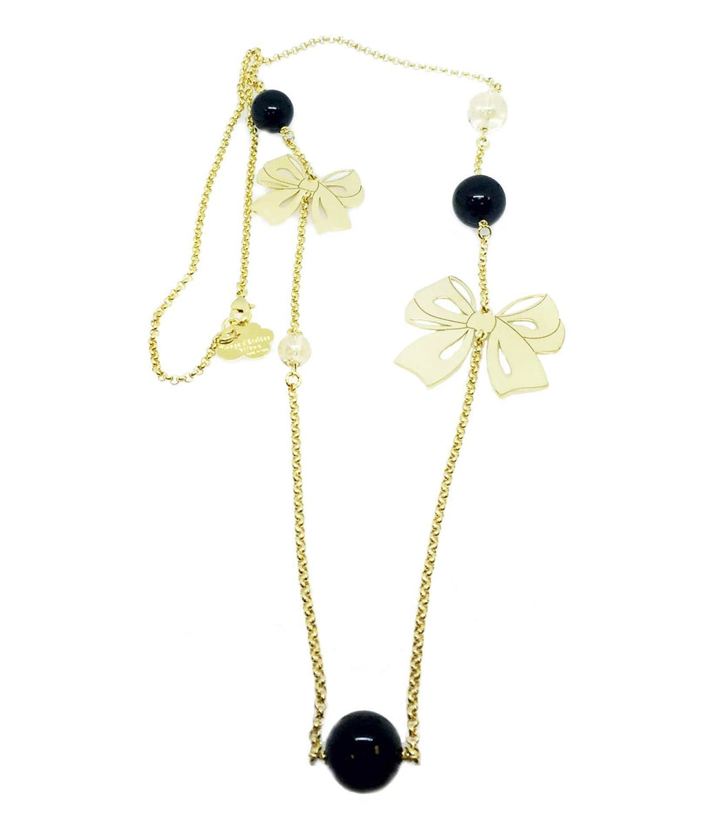 nuagedetoiles Collana doppio papillon
