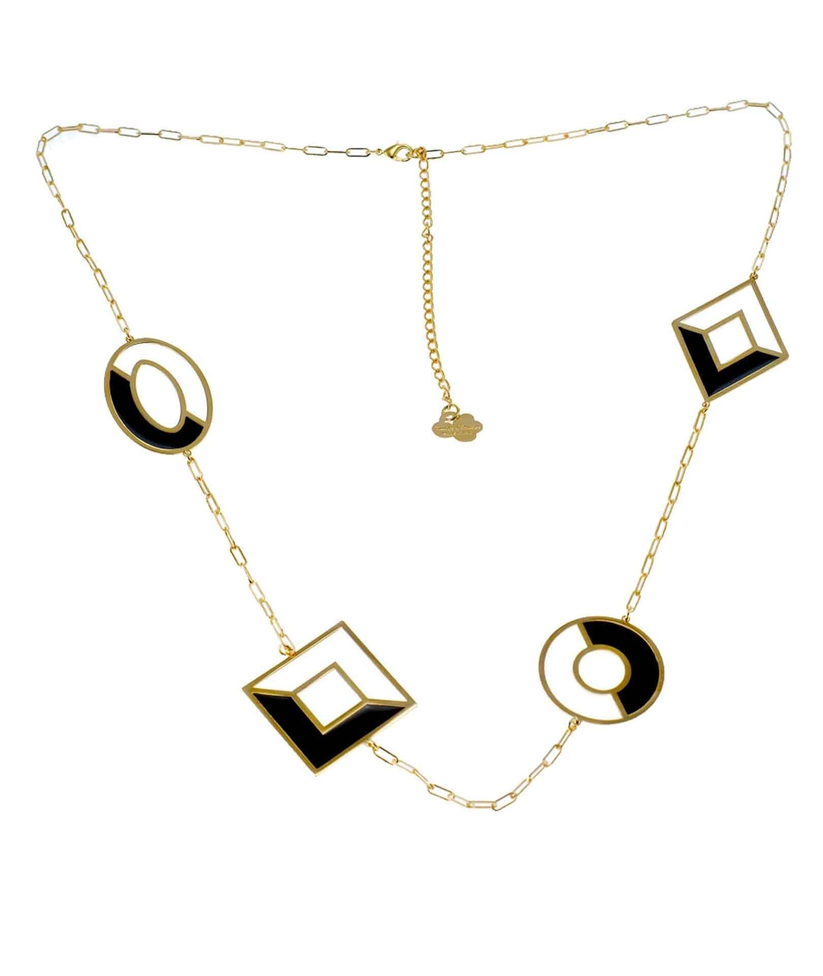 nuagedetoiles Collana Elementi Geometrici Mezzi Vuoti grandi