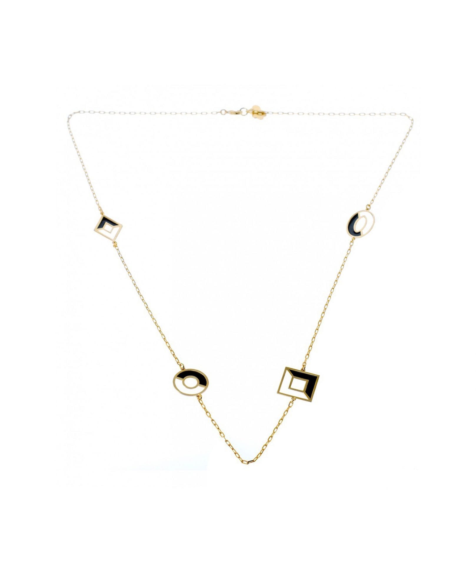 nuagedetoiles Collana Elementi Geometrici Mezzi Vuoti piccoli