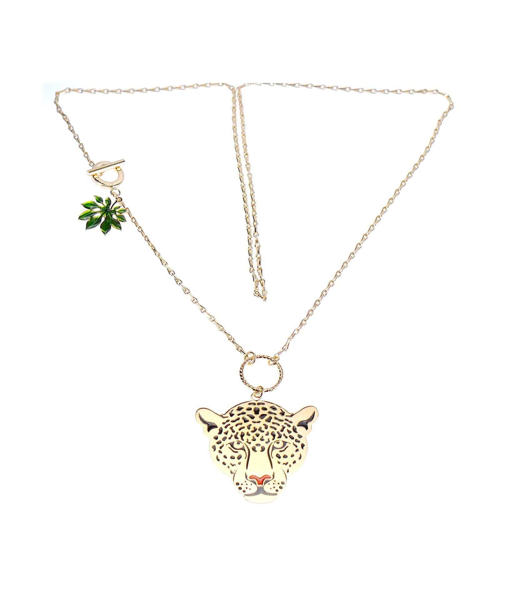 nuagedetoiles Collana giaguaro t-bar