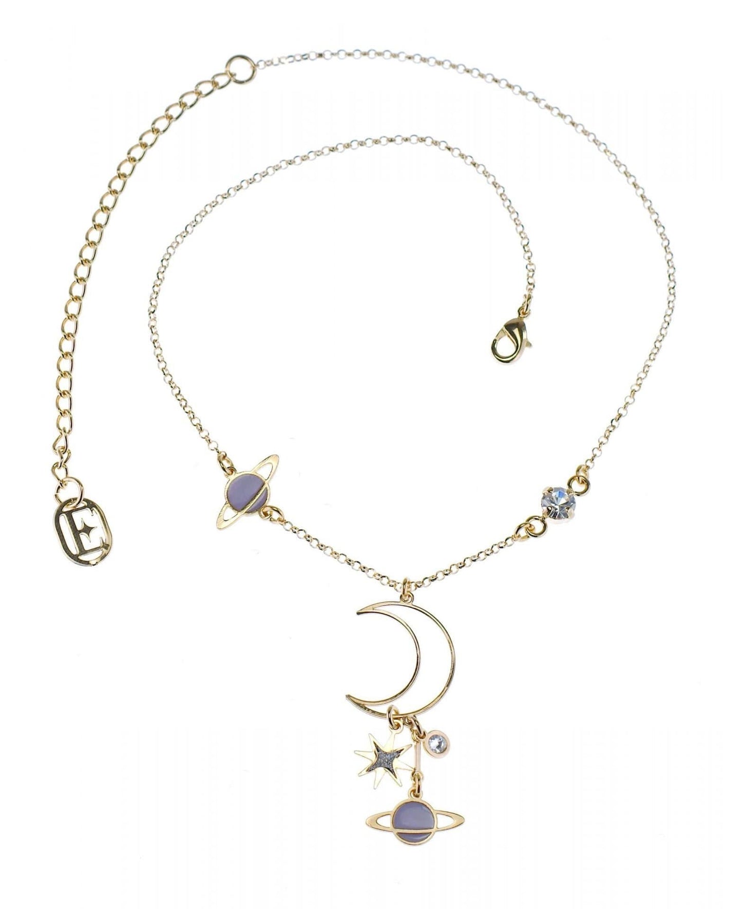 nuagedetoiles Collana Luna e Pianeti