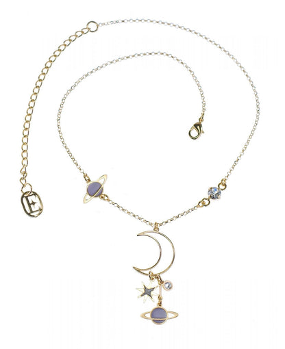 nuagedetoiles Collana Luna e Pianeti
