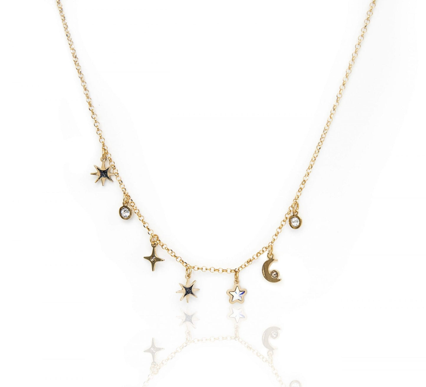 nuagedetoiles Collana Luna e Scintille