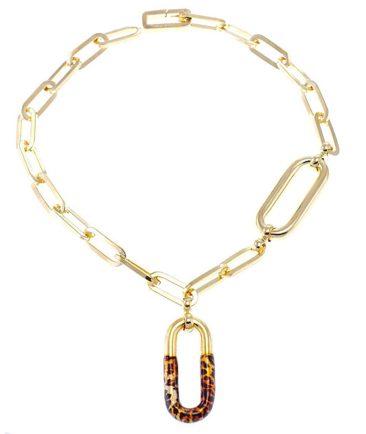 nuagedetoiles Collana Maglia Catena lunga maculata