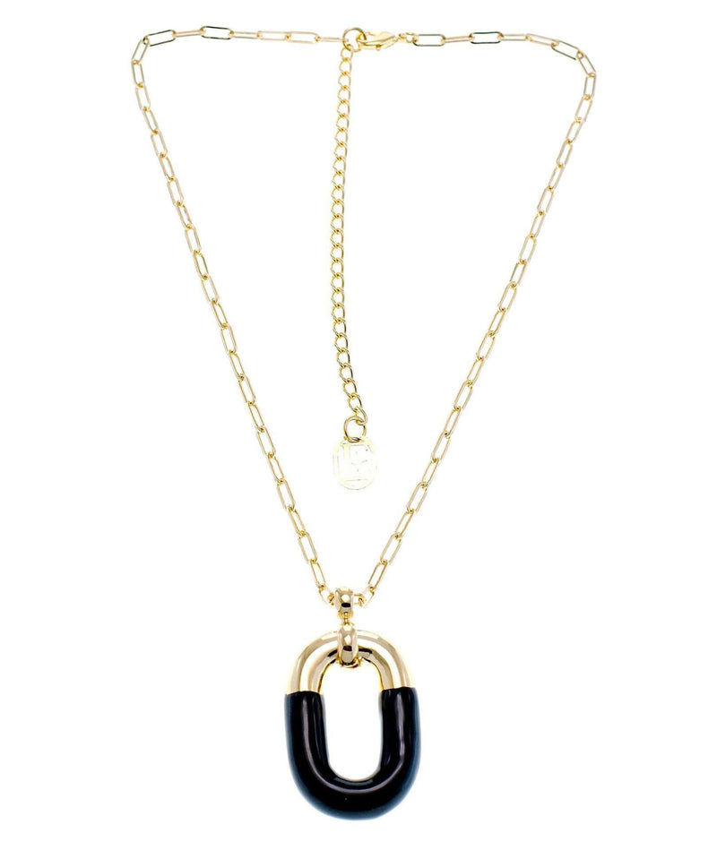 nuagedetoiles Collana Maglia Catena Ovale Allungata