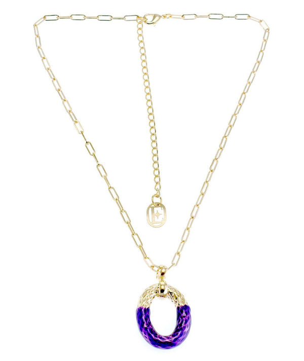 nuagedetoiles Collana Maglia Catena Ovale Godronata