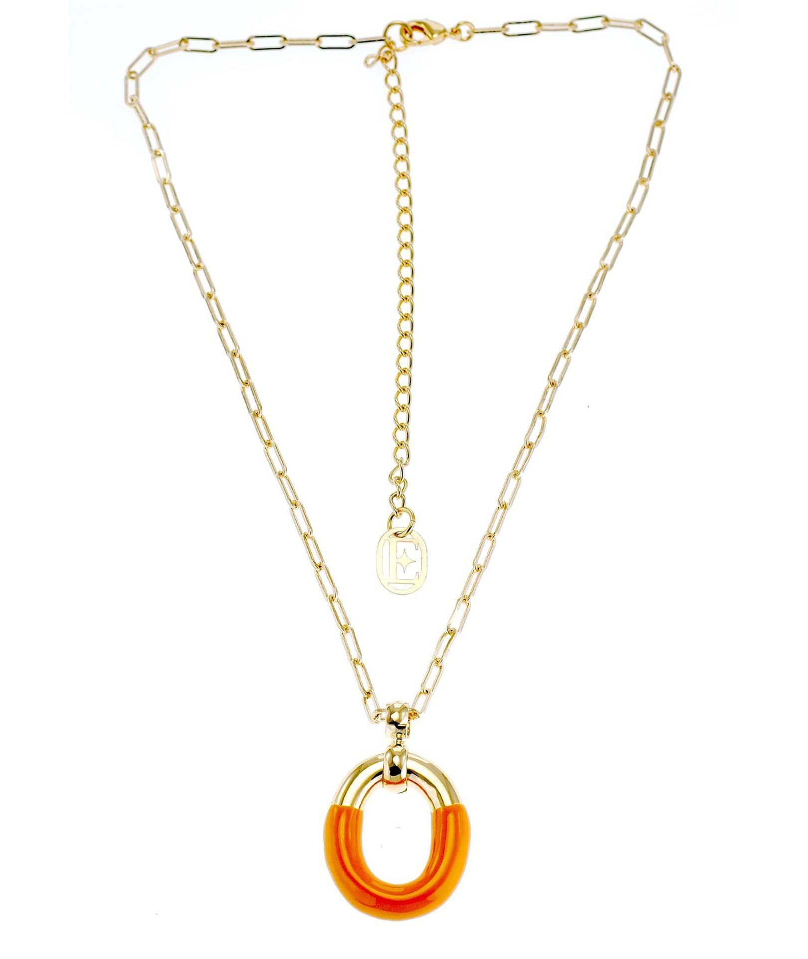 nuagedetoiles Collana Maglia Catena Ovale liscia