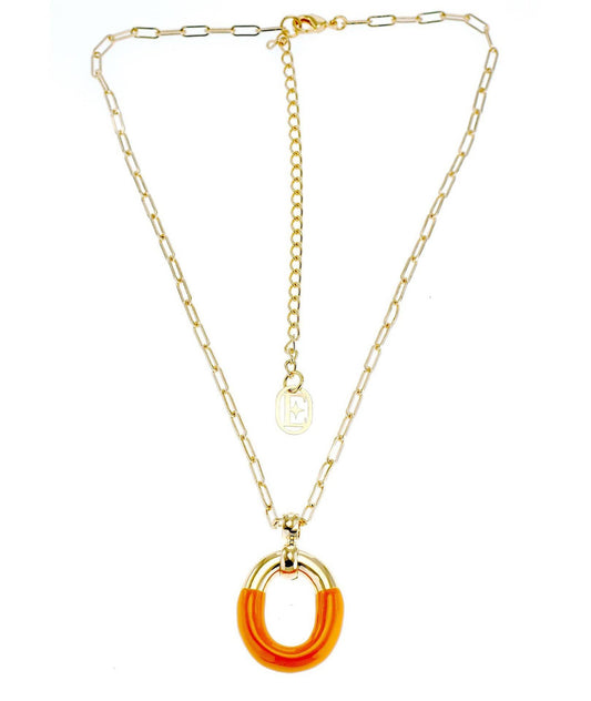 nuagedetoiles Collana Maglia Catena Ovale liscia