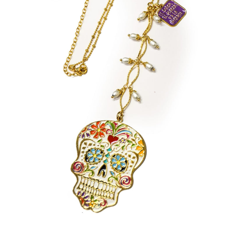 nuagedetoiles Collana Mexican Skull Frida