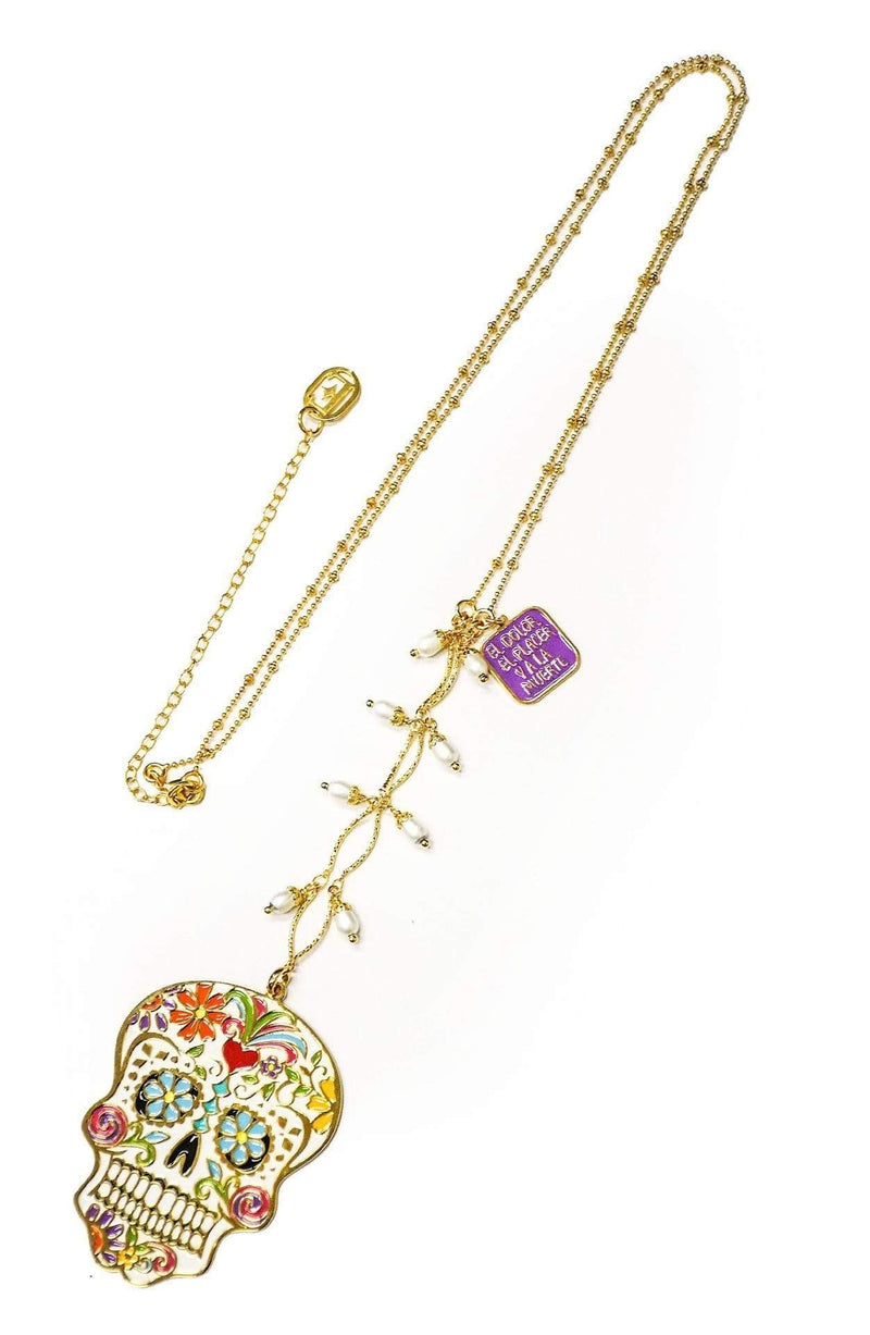 nuagedetoiles Collana Mexican Skull Frida