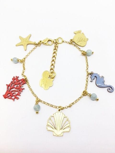 nuagedetoiles collana Oro Giallo BRACCIALE BEACH