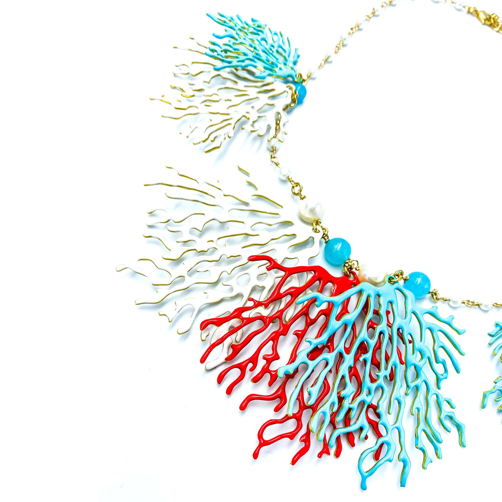 nuagedetoiles collana Oro Giallo COLLANA CORTA CORAL BARRIER