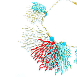 nuagedetoiles collana Oro Giallo COLLANA CORTA CORAL BARRIER