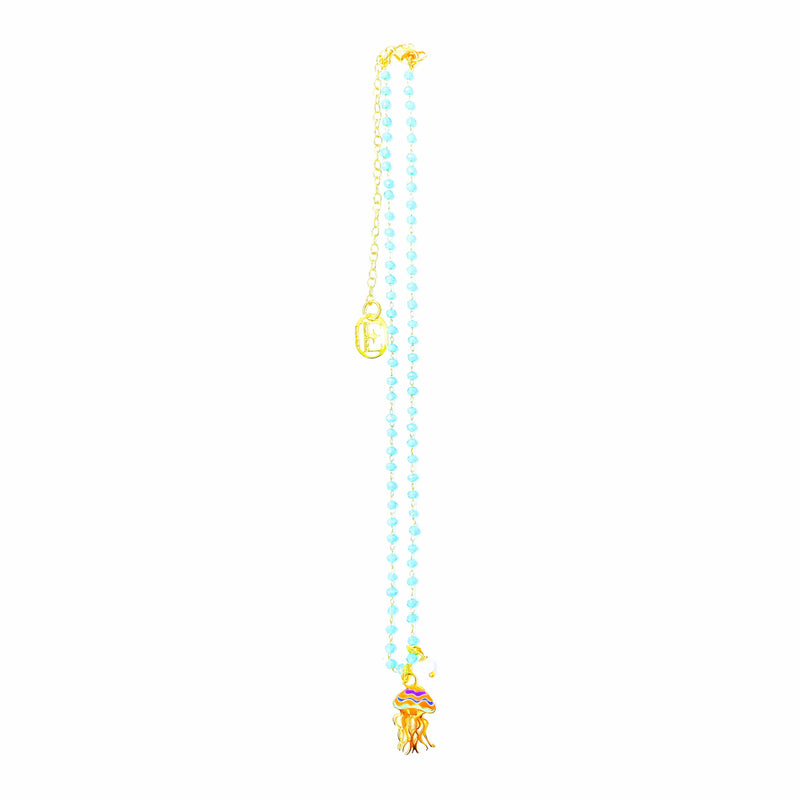 nuagedetoiles collana Oro Giallo COLLANA CORTA LITTLE JELLYFISH