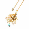 nuagedetoiles collana Oro Giallo COLLANA LUNGA CORAL SHELL 2