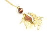 nuagedetoiles collana Oro Giallo COLLANA LUNGA CORALLO SHELL