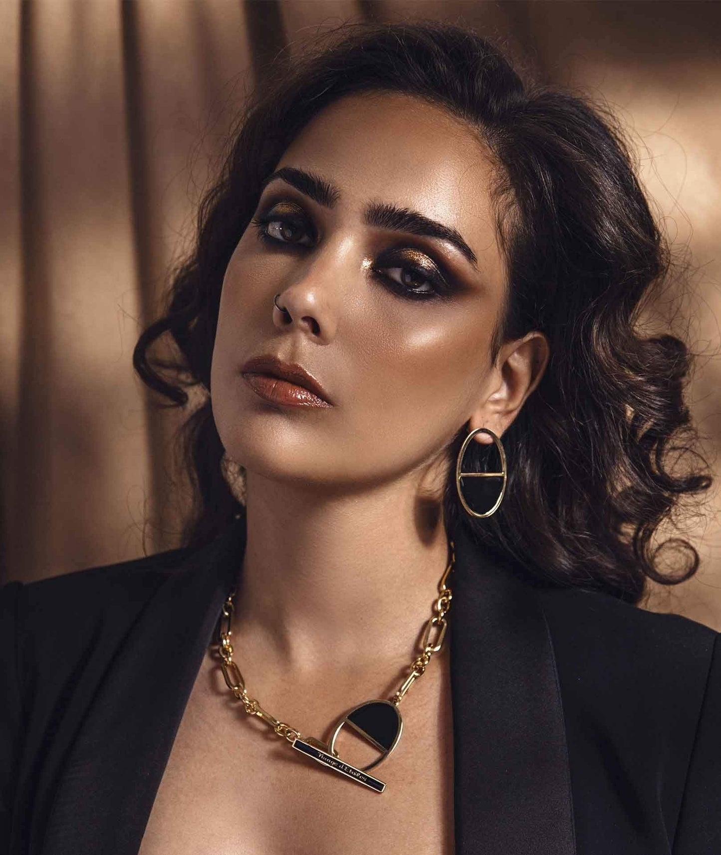 nuagedetoiles Collana Ovale Mezzo Vuoto