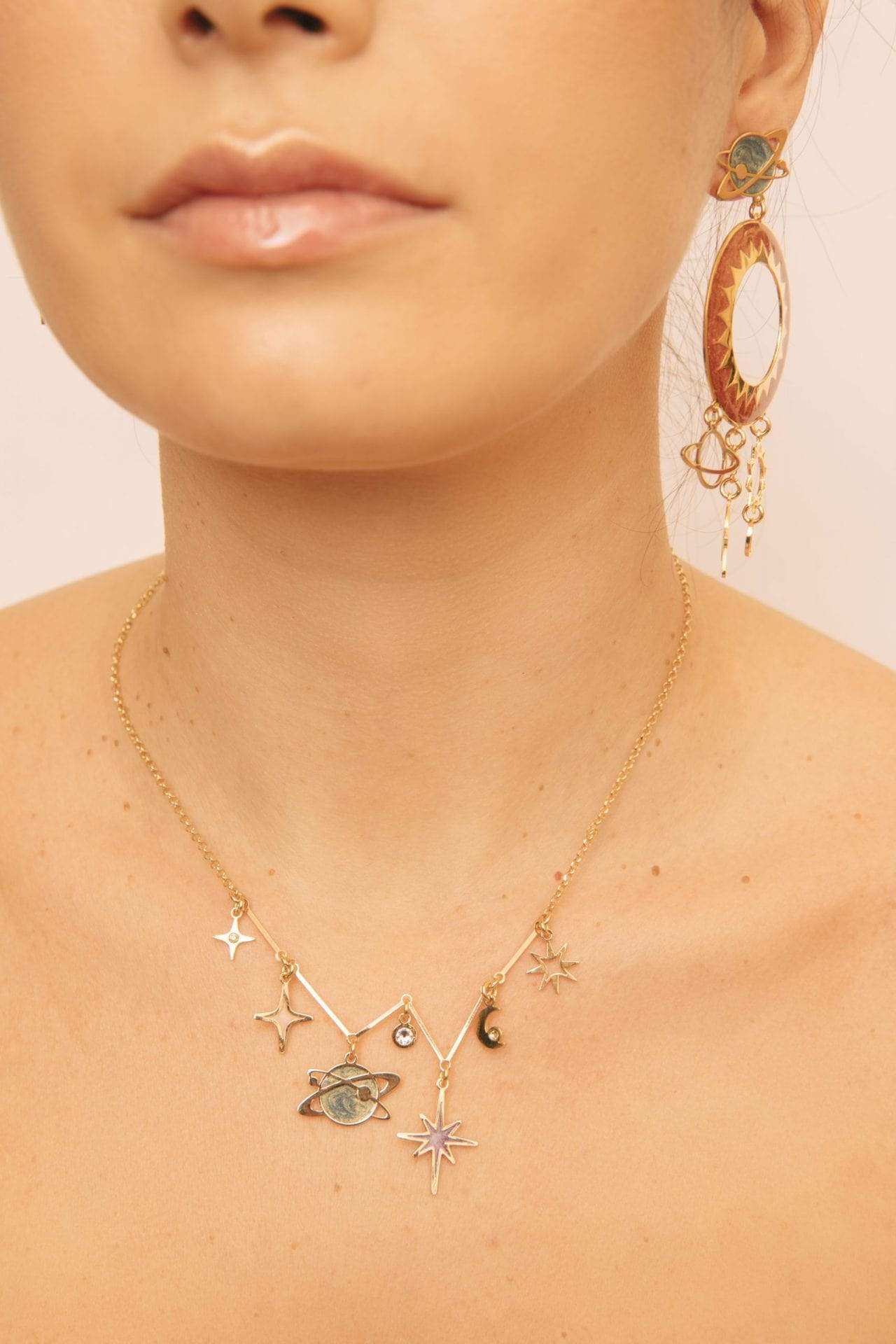 nuagedetoiles Collana Pianeta e Scintille di Stelle