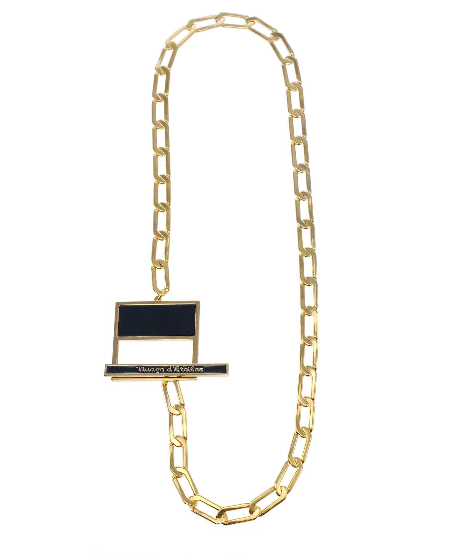 nuagedetoiles Collana Quadrato Mezzo Vuoto