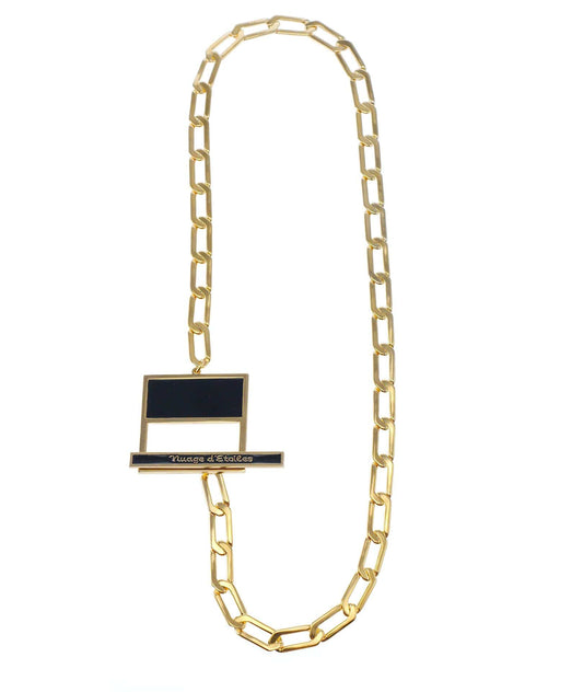 nuagedetoiles Collana Quadrato Mezzo Vuoto