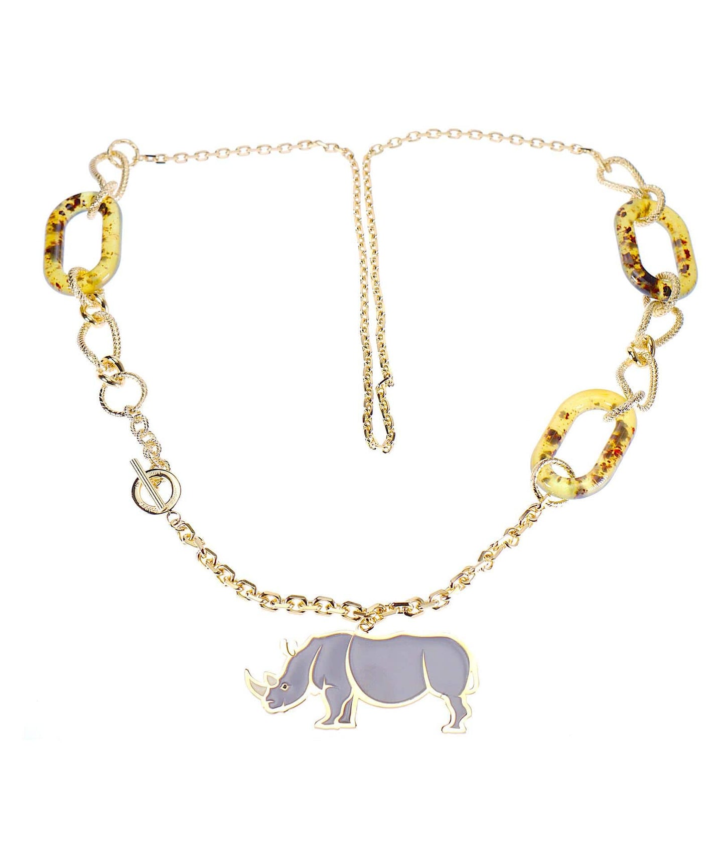 nuagedetoiles Collana rinoceronte