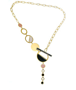 nuagedetoiles Collana T-Bar Tondi Scalati