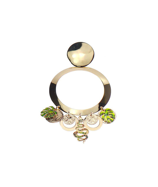 nuagedetoiles Orecchini cerchio serpente