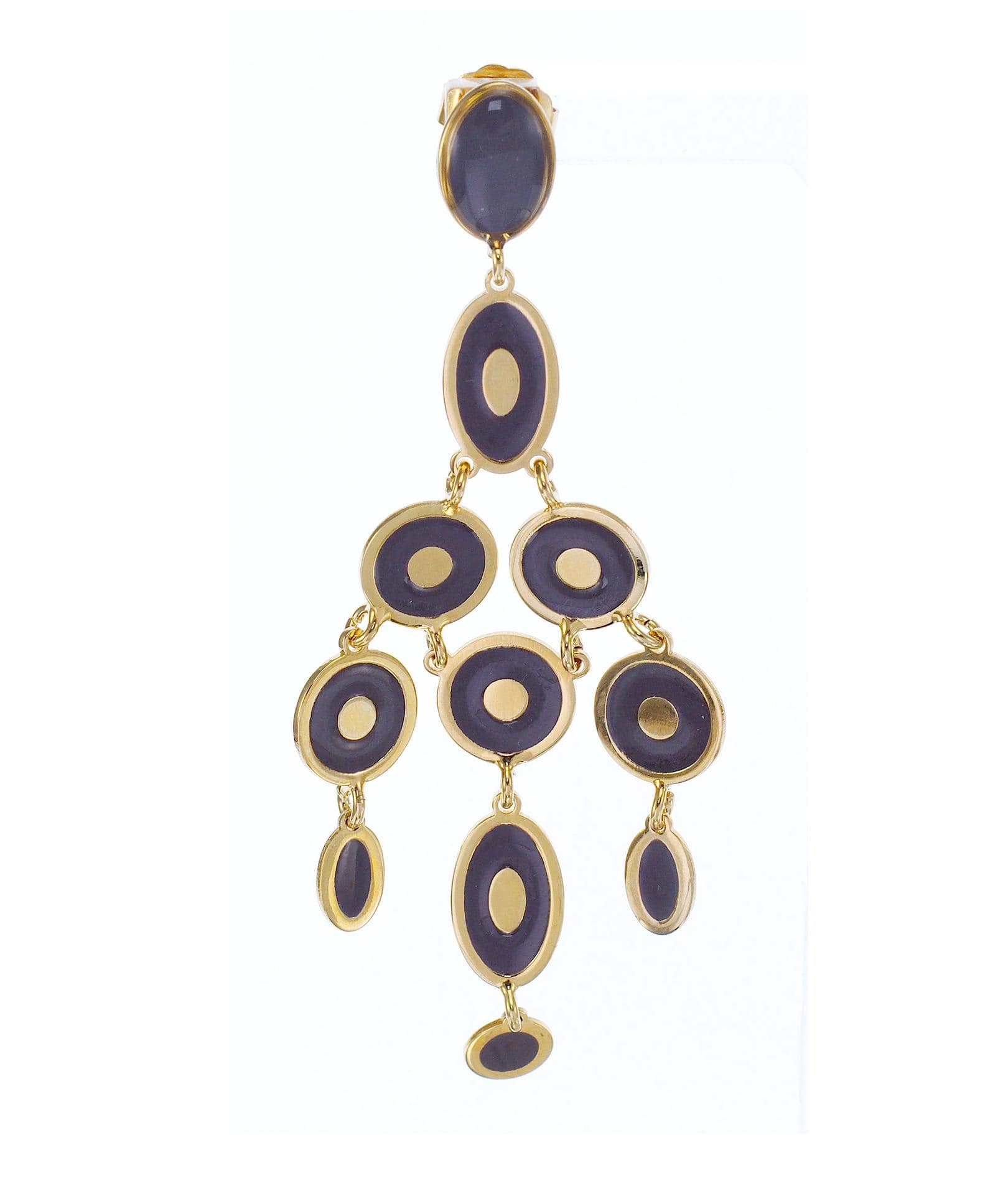 nuagedetoiles Orecchini chandelier tondi ovali