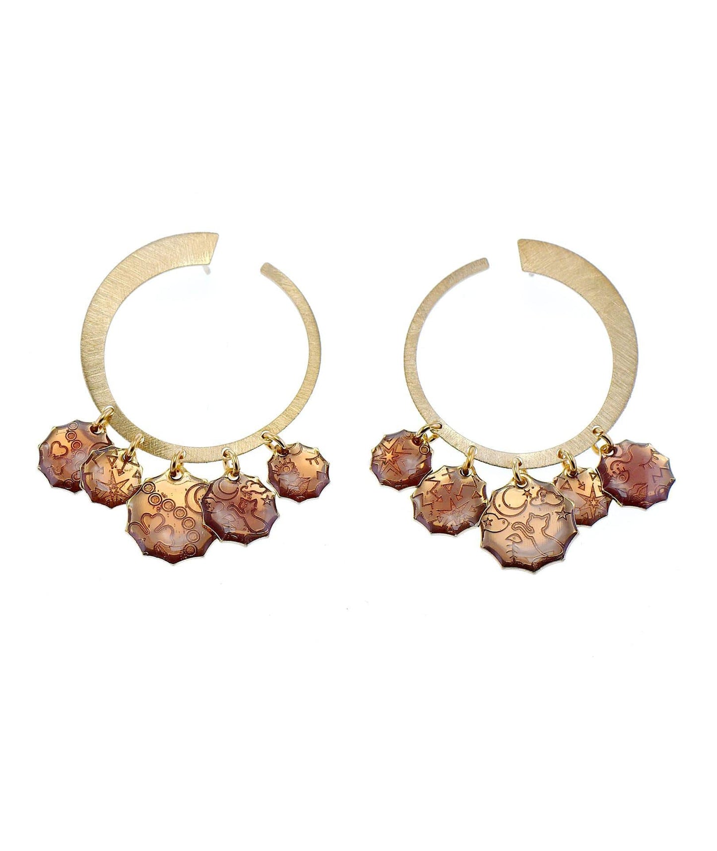 nuagedetoiles Orecchini ciuffo pendente