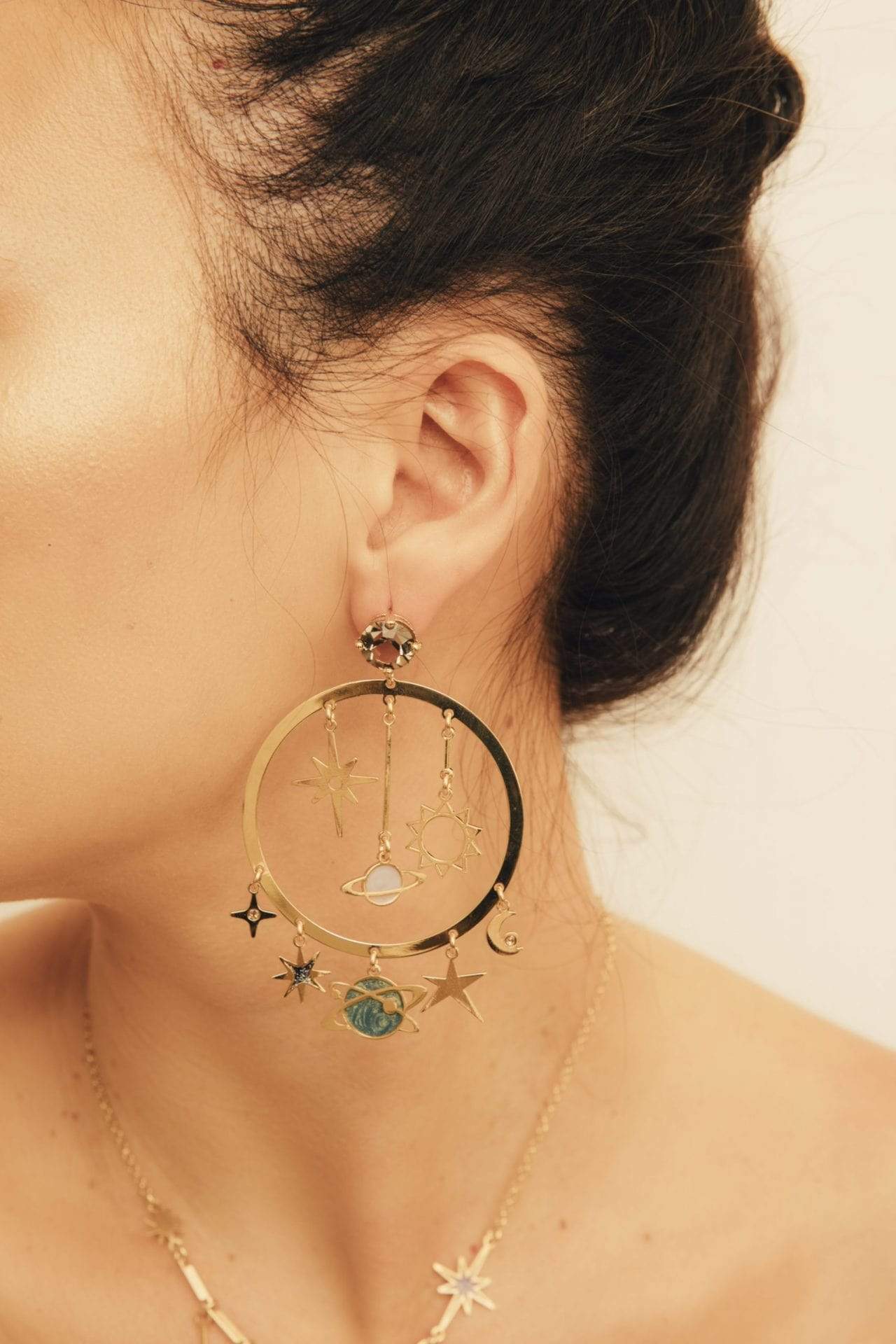 nuagedetoiles Orecchini Combinazione Astrale